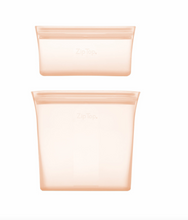 Load image into Gallery viewer, Zip Top Bag Set Peach (Set of 2)