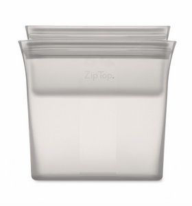 Zip Top Bag Set Grey (Set of 2)