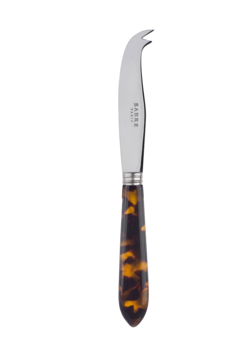 Sabre Tortoise Cheese Knife - Faux Tortoise