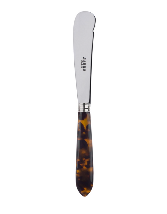 Sabre Tortoise Butter Knife - Faux Tortoise
