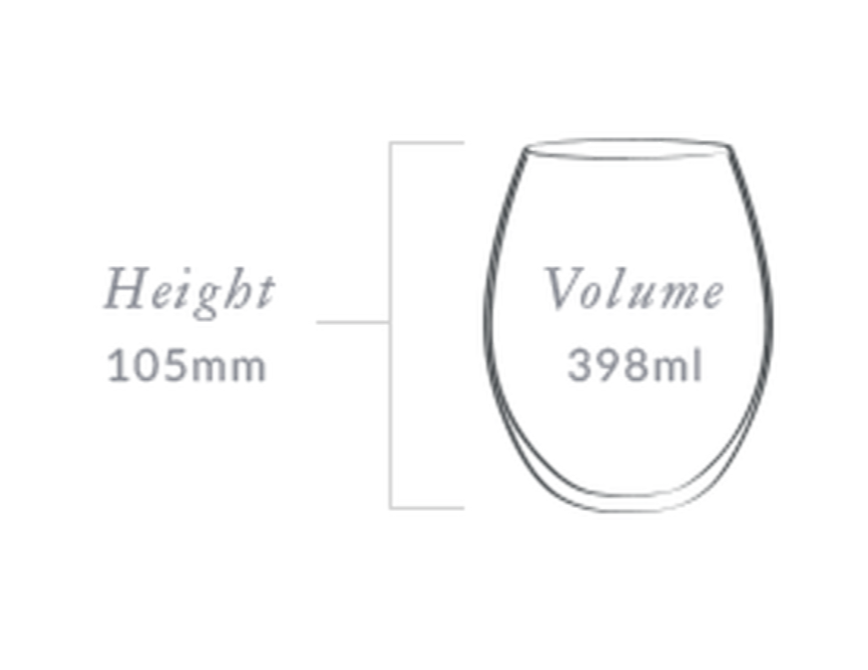 Plumm Outdoors Stemless WHITE Wine Glass (Four Pack)