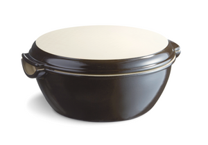 Emile Henry Round Bread Baker Charcoal