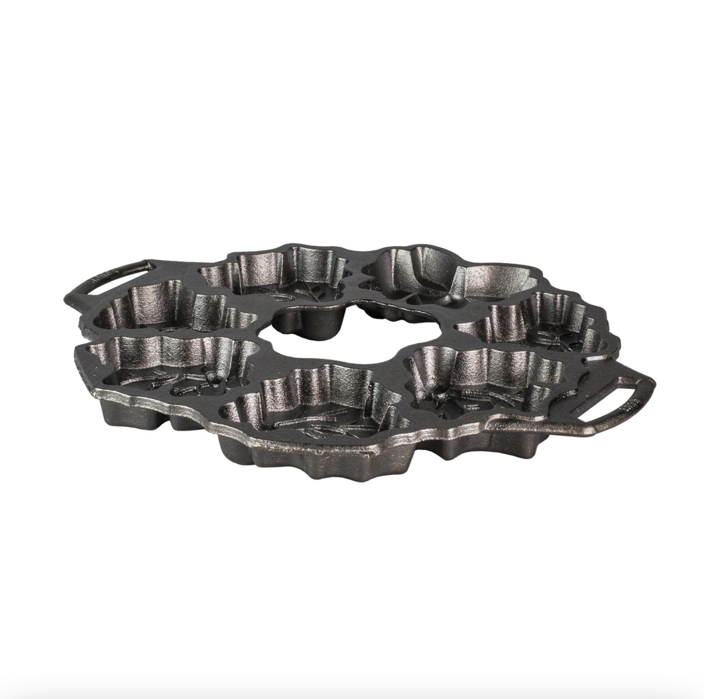 LODGE COOKWARE  Cast iron Holiday Wreath Pan