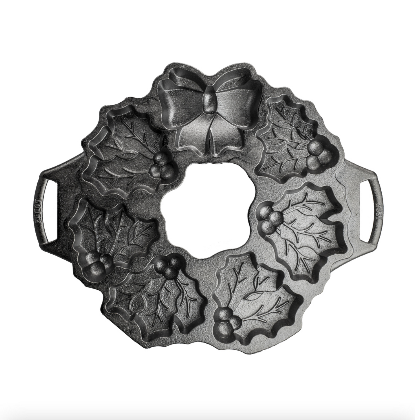 LODGE COOKWARE  Cast iron Holiday Wreath Pan