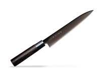 Load image into Gallery viewer, TOJIRO Zen BLACK 3Layered Cobalt Alloy Steel Yanagiba Knife 210mm