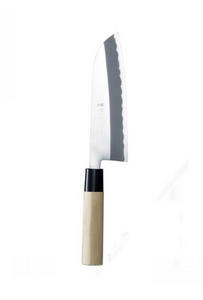 Tojiro Double-Edged Shirogami Santoku Knife 16.5cm (Grinding Finished)