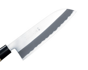 Tojiro Double-Edged Shirogami Santoku Knife 16.5cm (Grinding Finished)