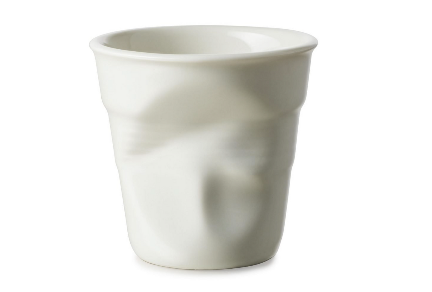 Revol Froissés Cappuccino Cup 180ml Set of 6 - White