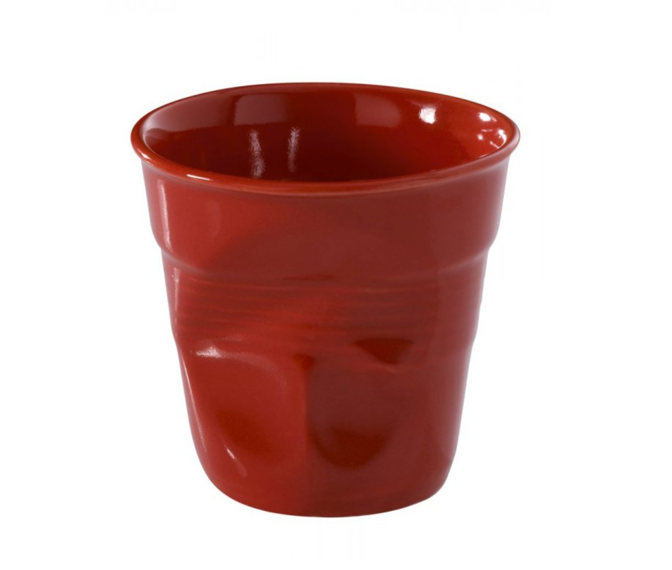 Revol Froissés Cappuccino Cup 180ml Set of 6 - Pepper Red