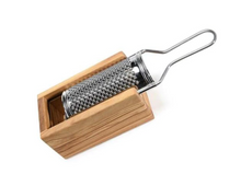 Load image into Gallery viewer, Berard 2 Piece Parmesan Cheese Olive Wood Box &amp; Grater