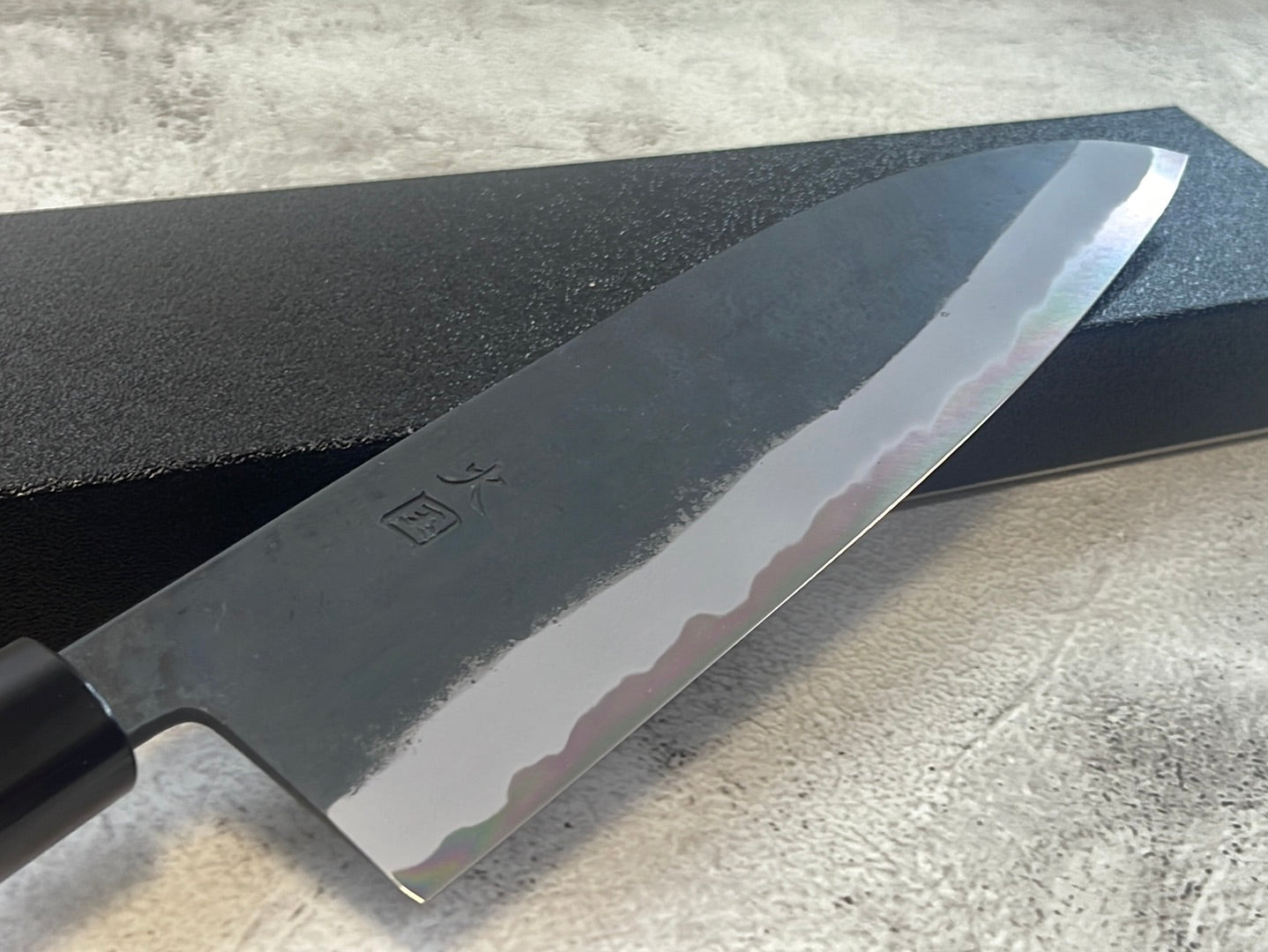 Hinokuni Shirogami #1 Santoku Knife 210mm Cherry Wood Handle - Made in Japan 🇯🇵