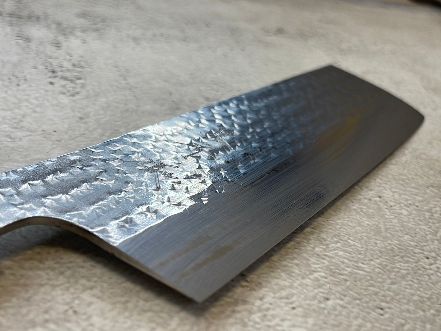 Yu Kurosaki R2(SG2) Hammered SENKO-EI WA RS8H Japanese Nakiri 165mm with Brown-Ring Octagonal Handle
