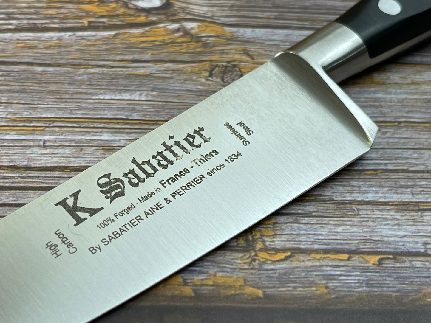 K Sabatier Authentique Chef's Knife 150mm - HIGH CARBON STEEL Made In France