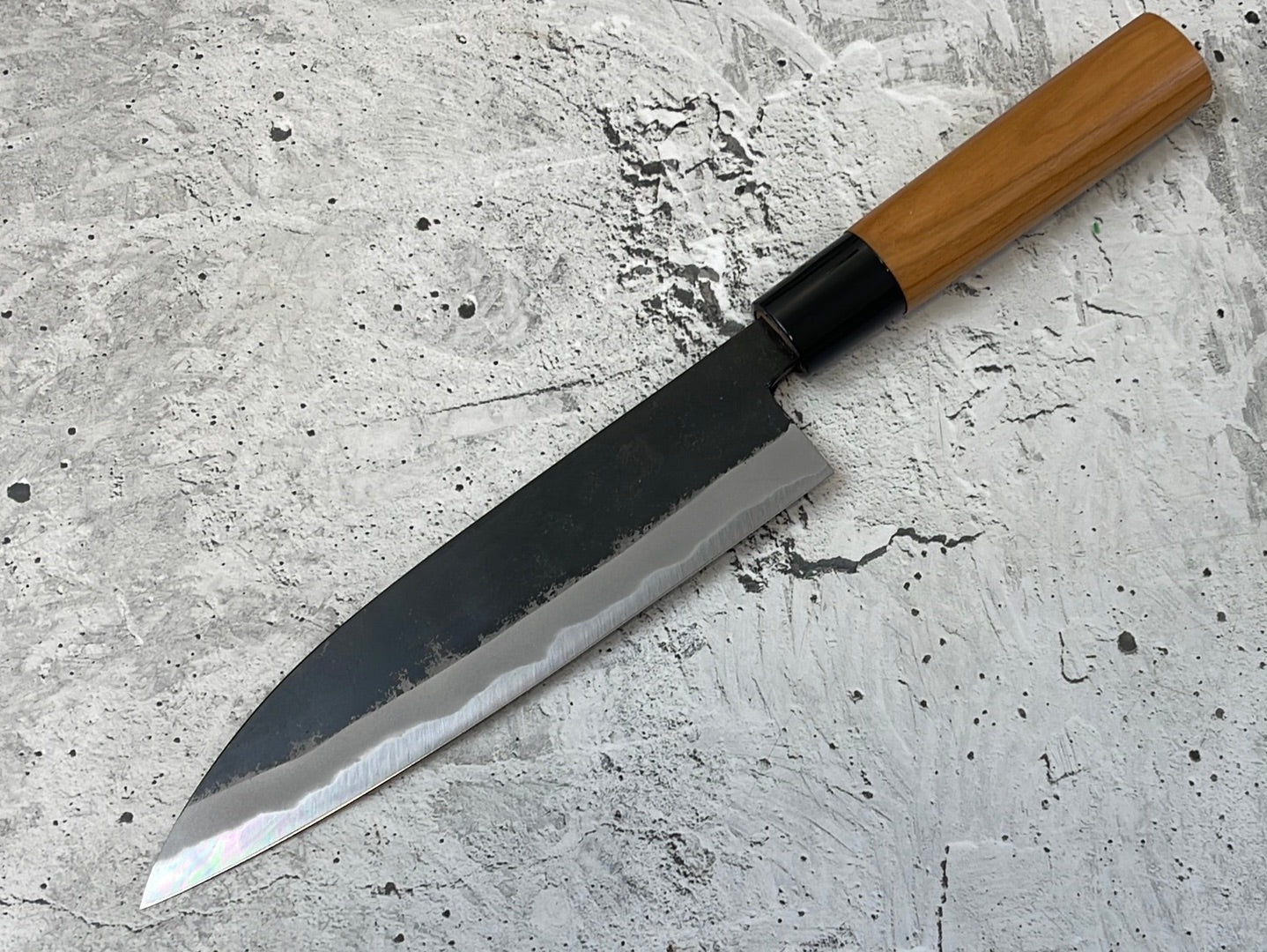 Hinokuni Shirogami #1 Gyuto Knife 180mm Cherry Wood Handle - Made in Japan 🇯🇵