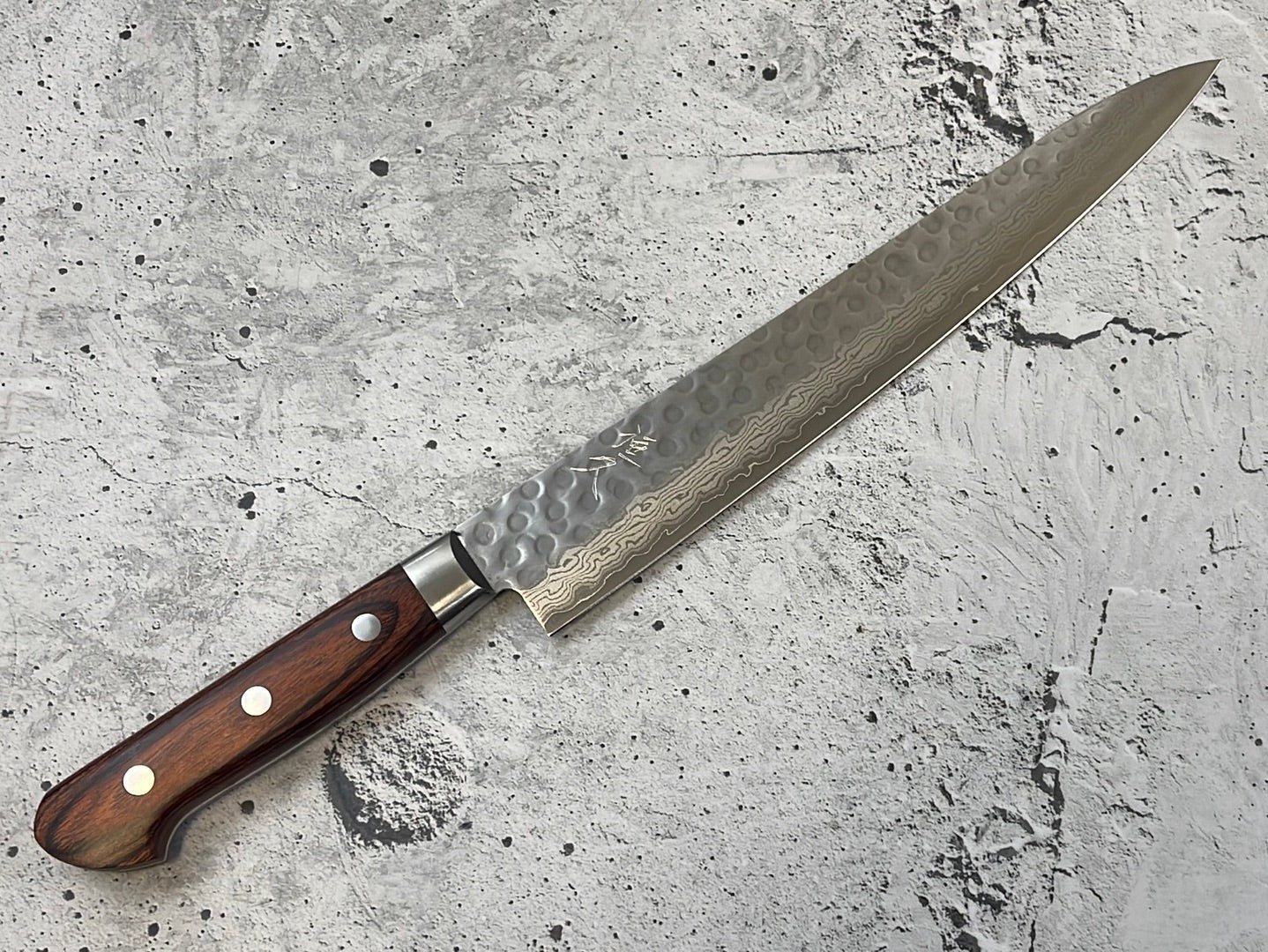 Tsunehisa VG10 Brown Pakka Sujihiki Knife 240mm - Made in Japan 🇯🇵