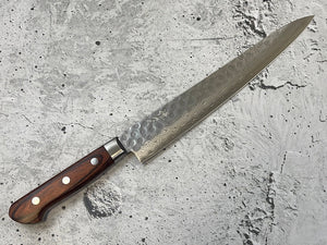 Tsunehisa VG10 Brown Pakka Sujihiki Knife 240mm - Made in Japan 🇯🇵