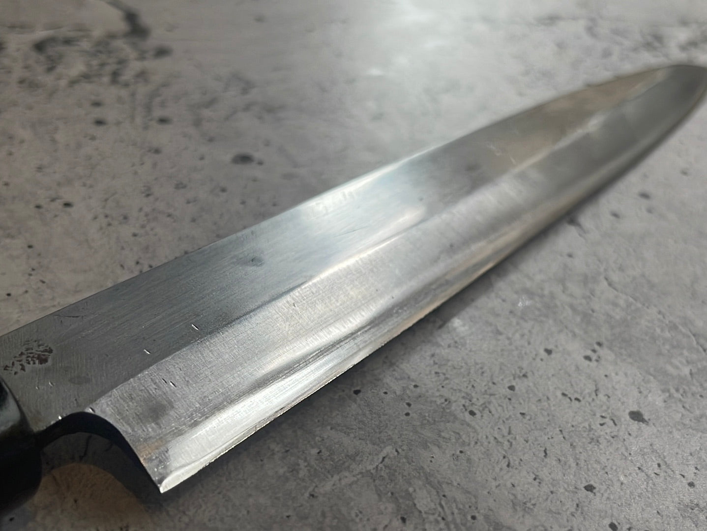 Vintage Japanese Yanagiba Knife 220mm Made in Japan 🇯🇵 Carbon Steel 582