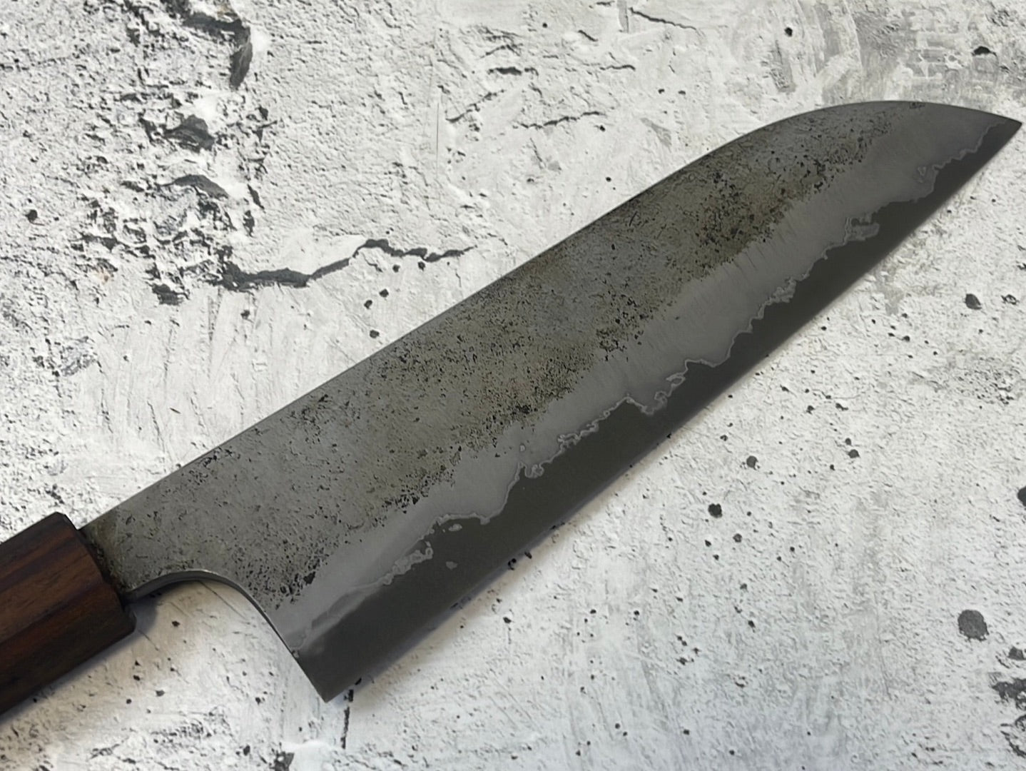 SanMai Santoku 180mm Nashiji Etched, Jatiwood & Rosewood Handle