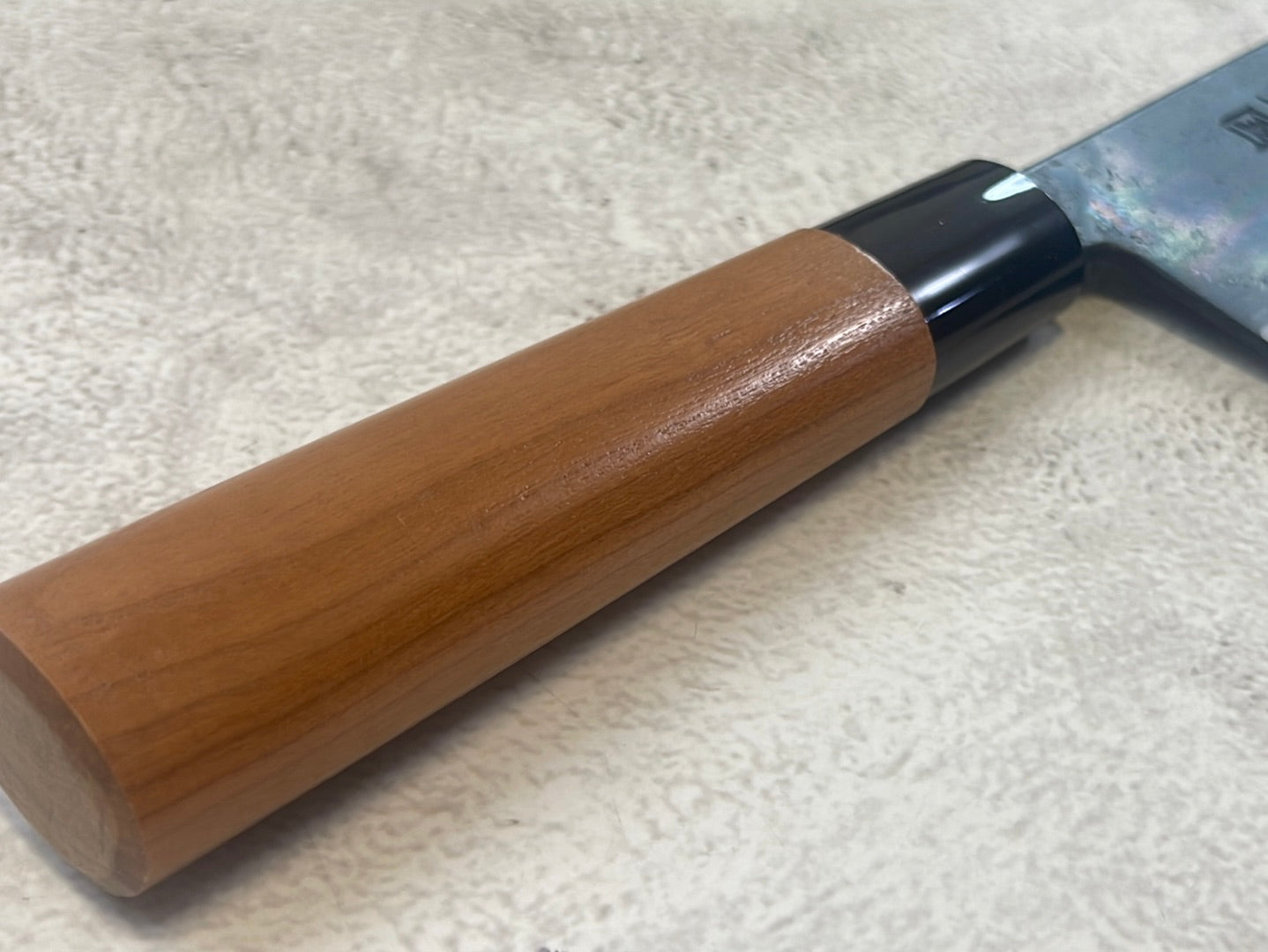 Hinokuni Shirogami #1 Santoku Knife 210mm Cherry Wood Handle - Made in Japan 🇯🇵