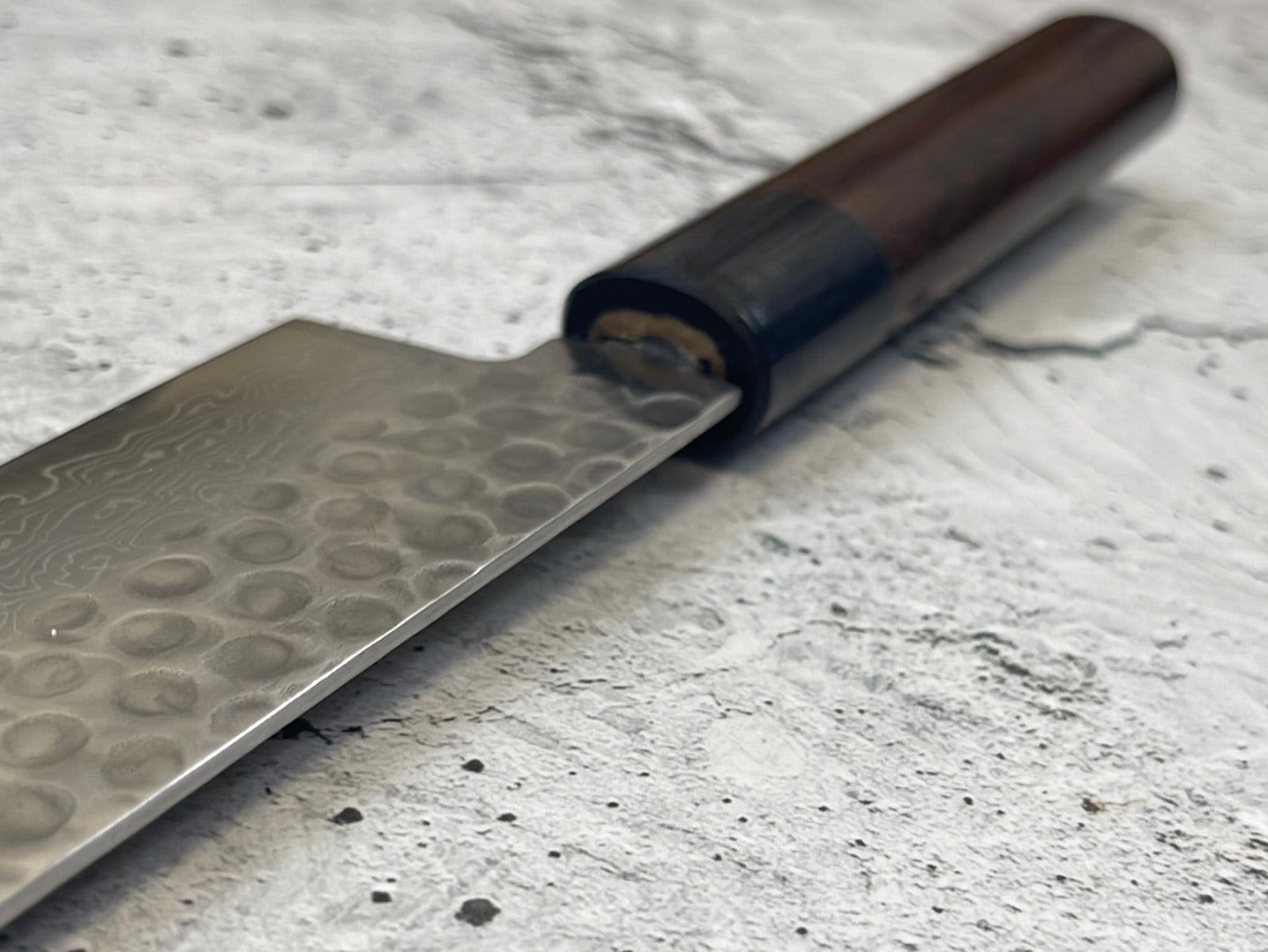Tsunehisa VG10 Suminagashi Tsuchime Santoku 185mm Rosewood Handle Made in Japan 🇯🇵