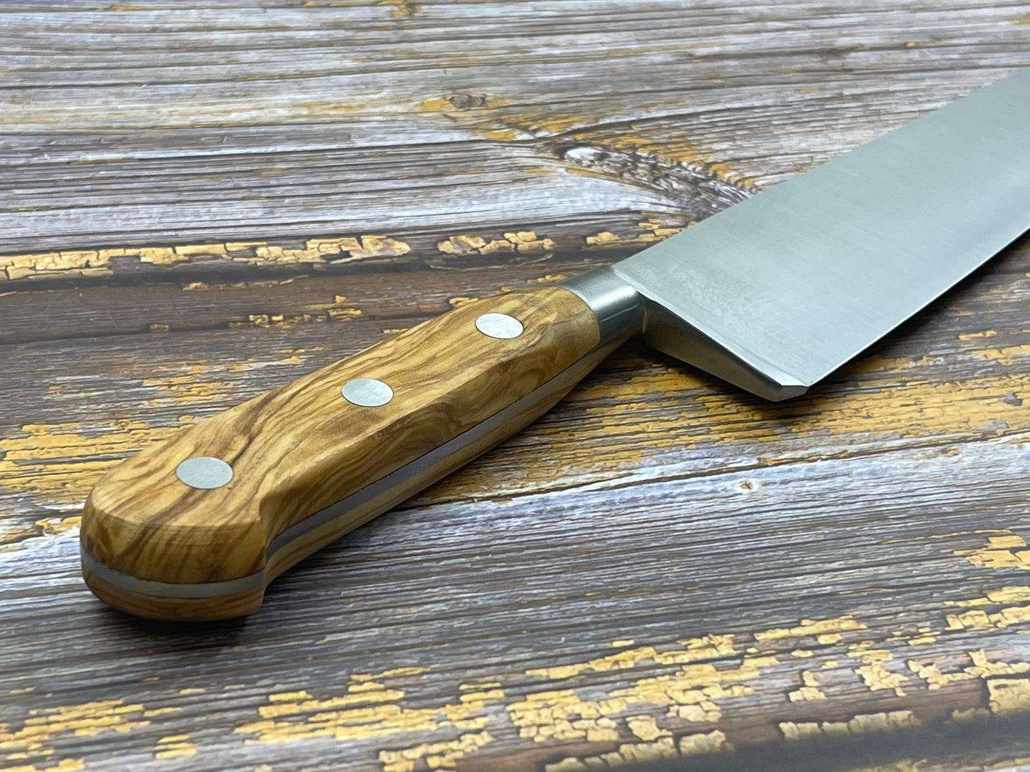 K Sabatier Chef Knife 250mm - CARBON STEEL - OLIVE WOOD HANDLE