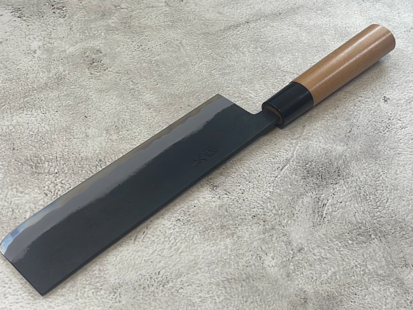 Hinokuni Shirogami #1 Nakiri Knife 180mm Cherry Wood Handle - Made in Japan 🇯🇵