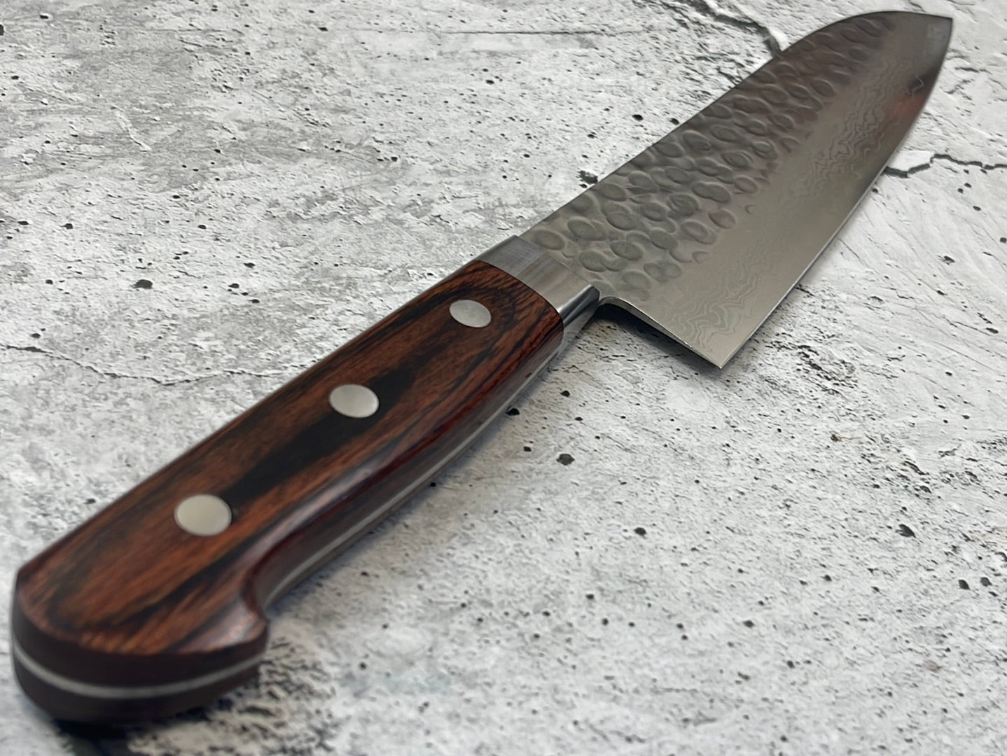 Tsunehisa VG10 Santoku 180mm Brown Pakka Handle Made in Japan 🇯🇵