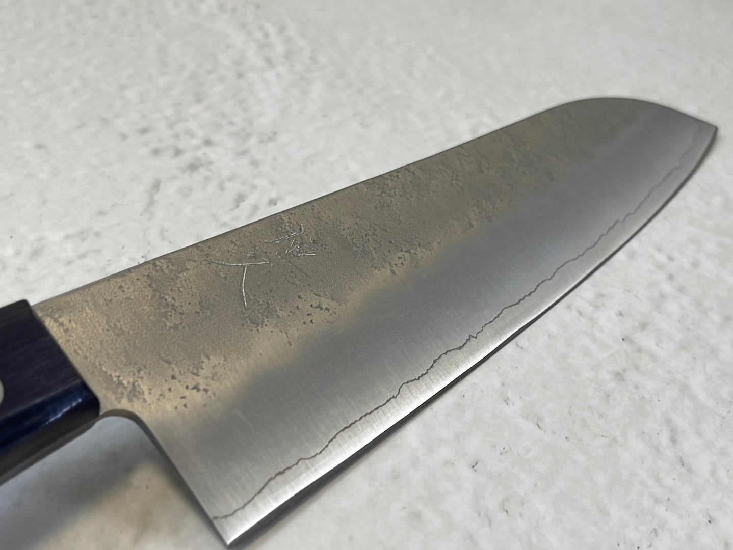 Tsunehisa G3 Nashiji Purple Santoku 180mm - Made in Japan 🇯🇵