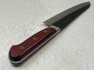 Tsunehisa Aogami Super Kuro Tsutime Gyuto Knife 210mm  Red Pakka Wood Handle - Made in Japan 🇯🇵