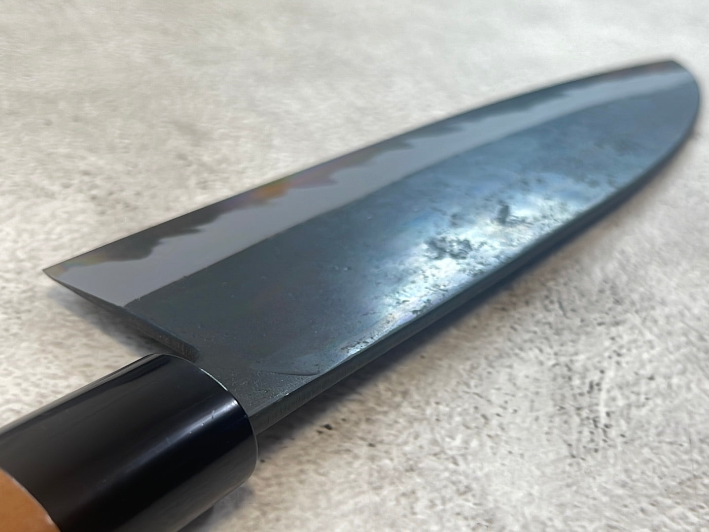 Hinokuni Shirogami #1 Santoku Knife 210mm Cherry Wood Handle - Made in Japan 🇯🇵
