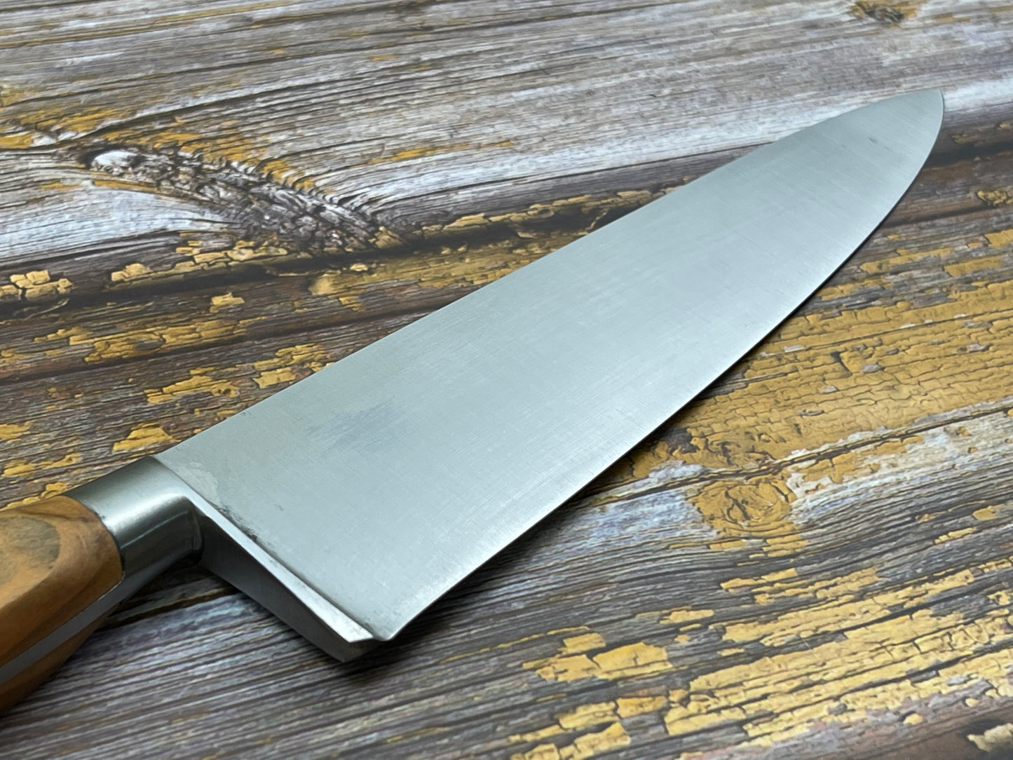 K Sabatier Chef Knife 230mm - CARBON STEEL - OLIVE WOOD HANDLE