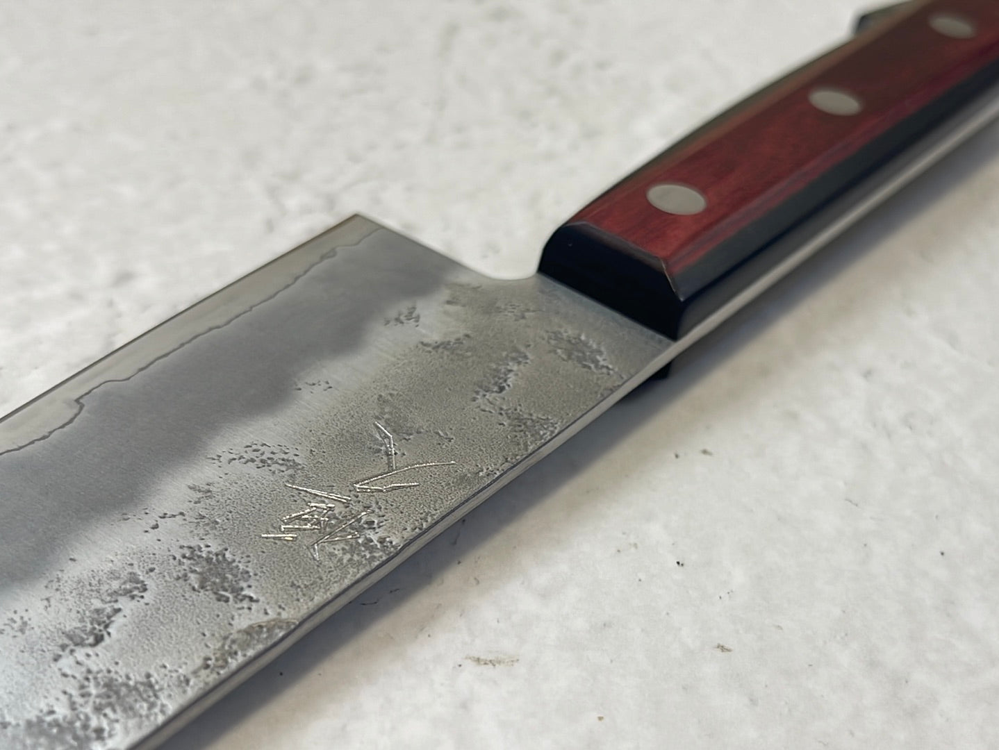 Tsunehisa G3 Nashiji Red Gyuto 180mm - Made in Japan 🇯🇵