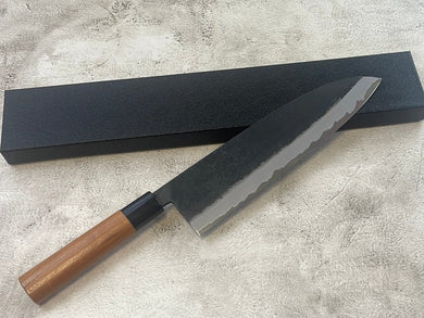 Hinokuni Shirogami #1 Santoku Knife 240mm Cherry Wood Handle - Made in Japan 🇯🇵