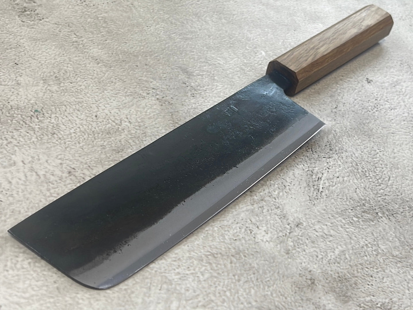 Tsukasa Shiro Kuro 165mm Nakiri - Shirogami Steel - Oak Octagnon Handle