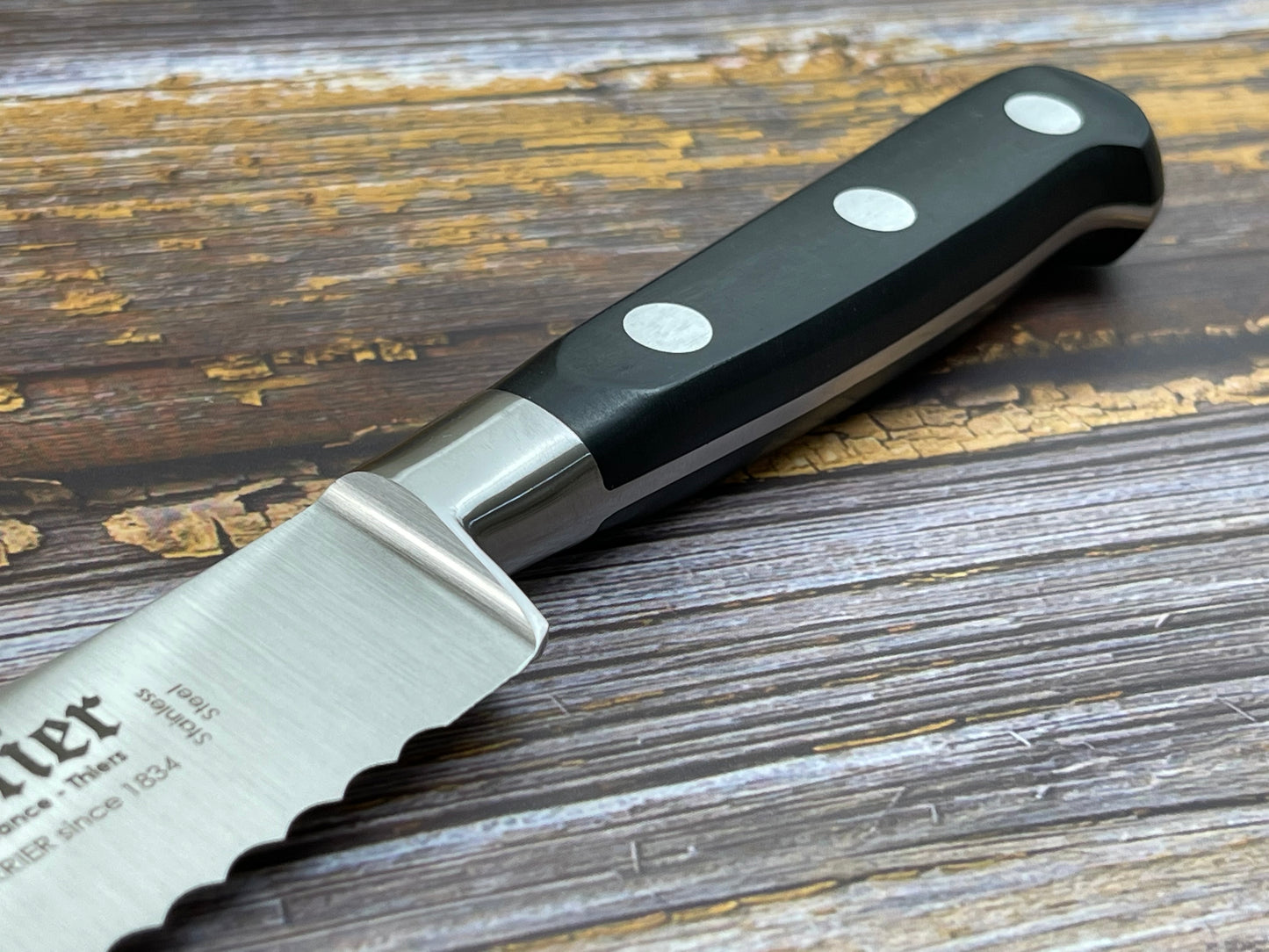 K Sabatier Authentic Bread Knife 20cm - HIGH CARBON STEEL Made In France