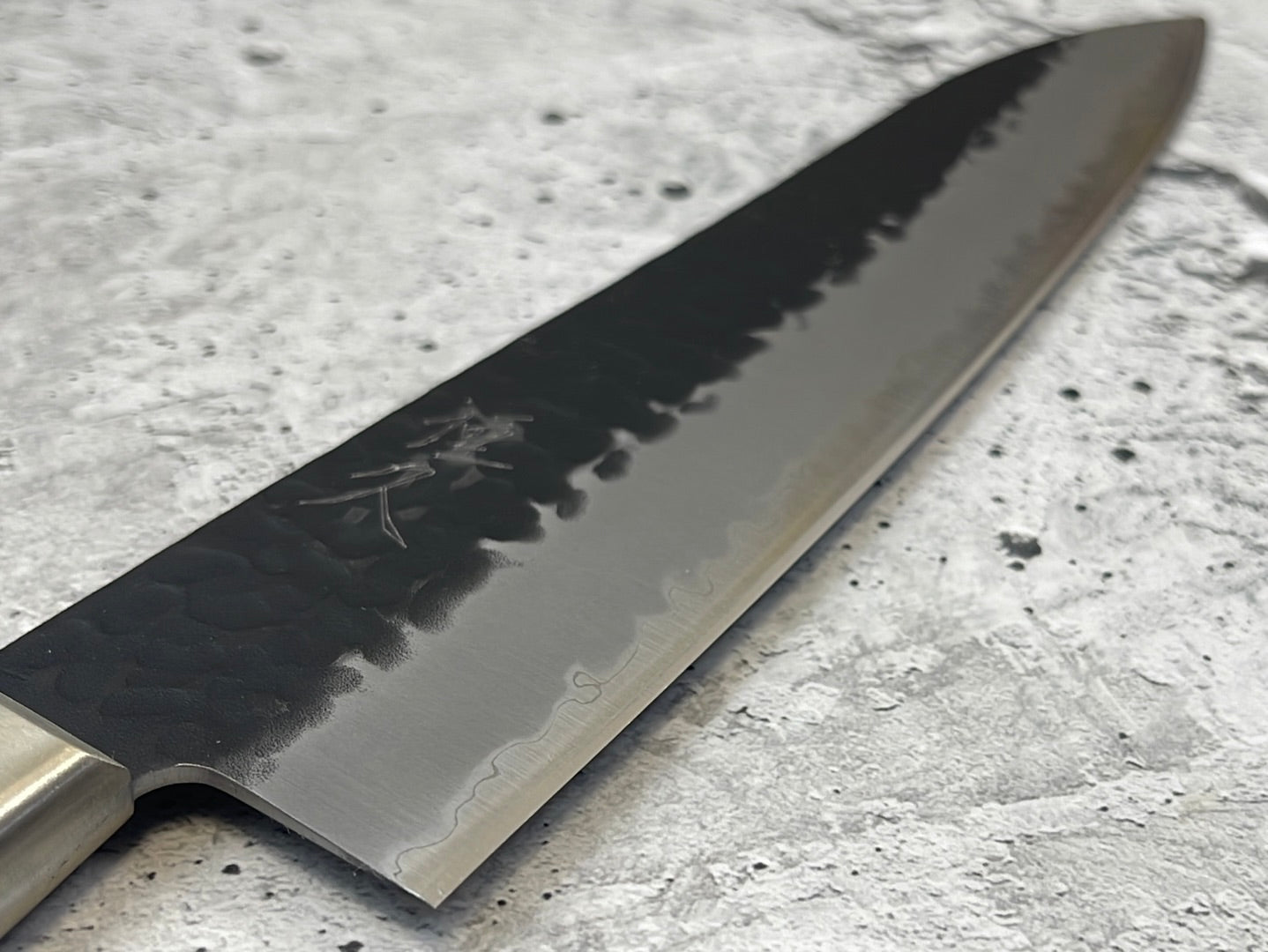 Tsunehisa Aogami Super Gyuto Knife 210mm  Brown Pakka Wood Handle - Made in Japan 🇯🇵