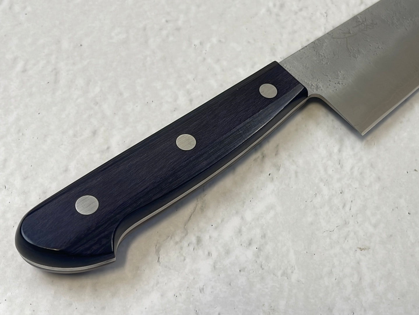 Tsunehisa G3 Nashiji Purple Santoku 180mm - Made in Japan 🇯🇵
