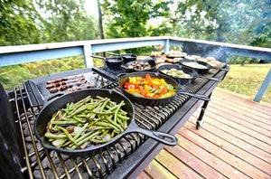 LODGE COOKWARE 10.25” Cast Iron Deep Skillet with Helper Handle