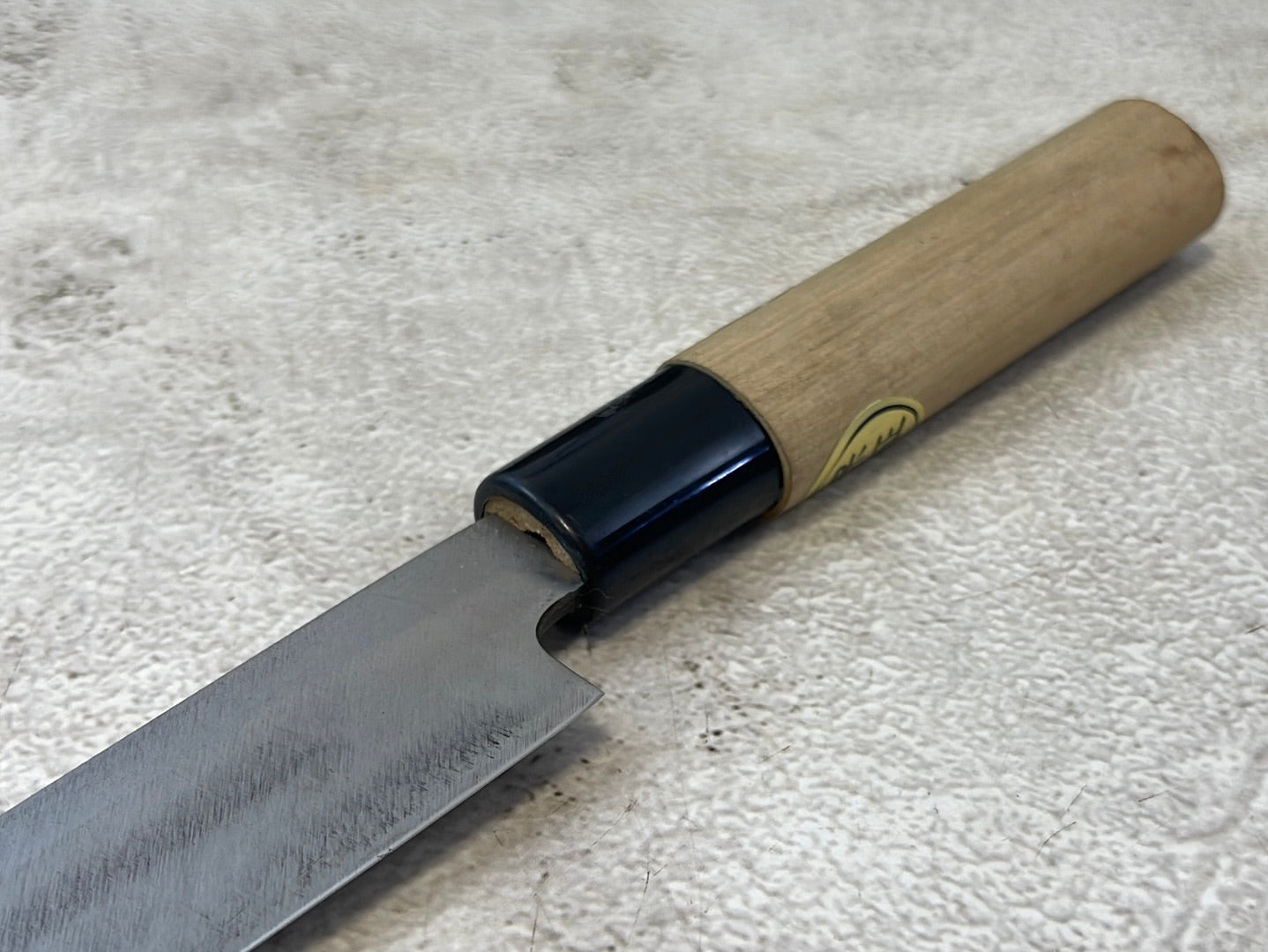 Vintage Japanese Yanagiba Knife 200mm Carbon Steel Made in Japan 1093