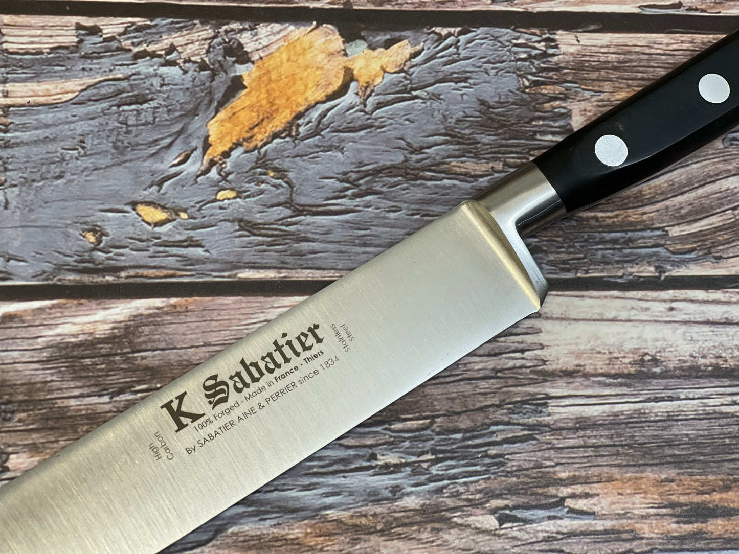 K Sabatier Authentique Slicing Knife 300mm - HIGH CARBON STEEL Made In France