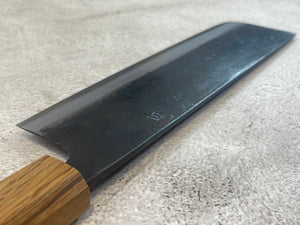 Tsukasa Shiro Kuro 165mm Nakiri - Shirogami Steel - Oak Octagnon Handle