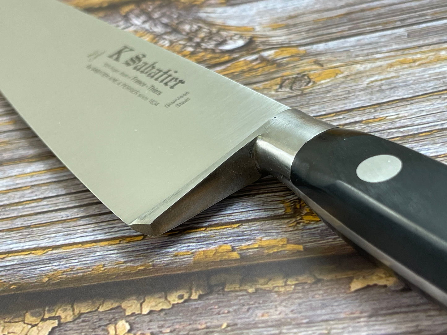 K Sabatier Authentique Chef's Knife 23cm - HIGH CARBON STEEL Made In France