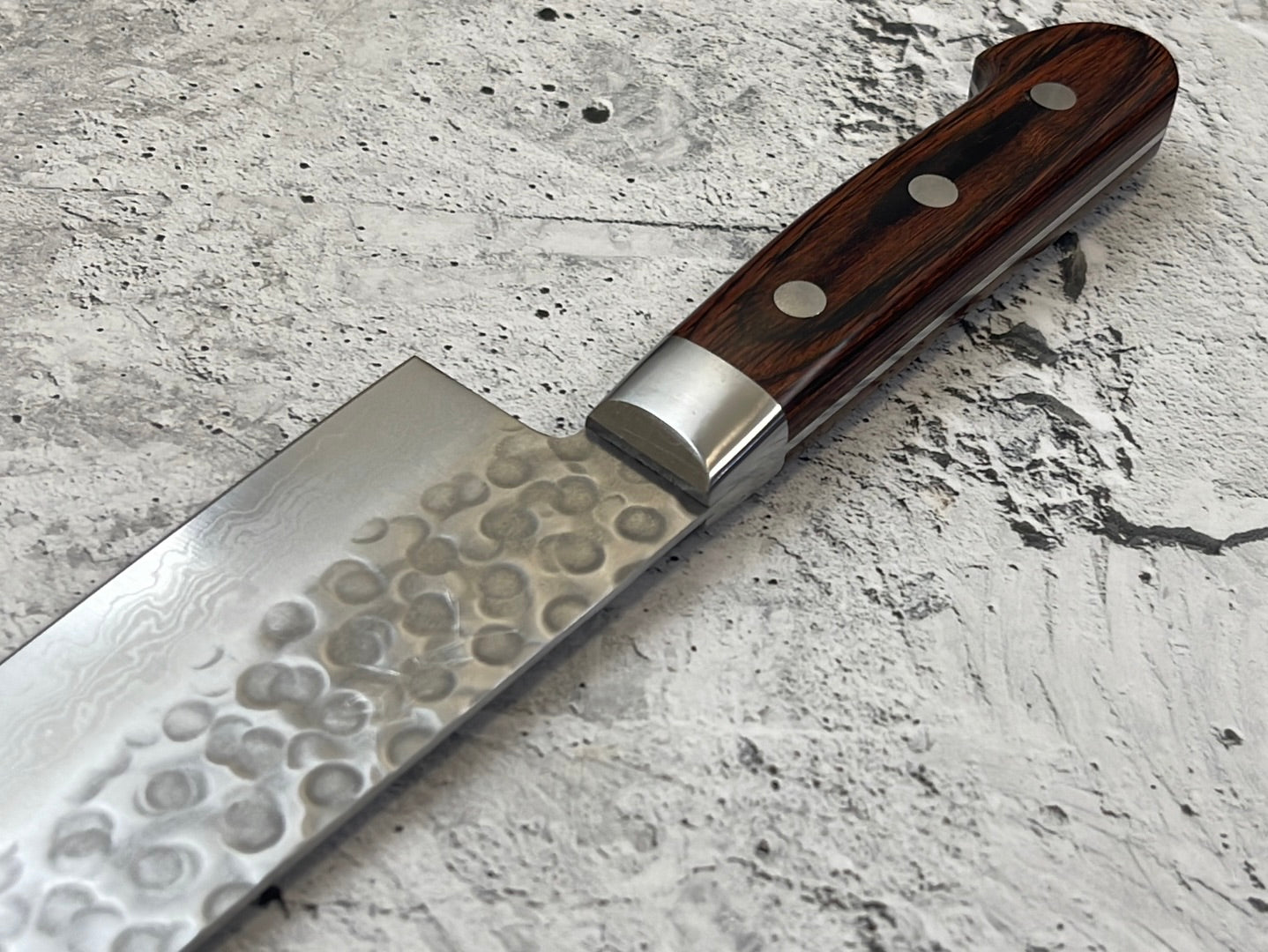Tsunehisa VG10 Santoku 180mm Brown Pakka Handle Made in Japan 🇯🇵