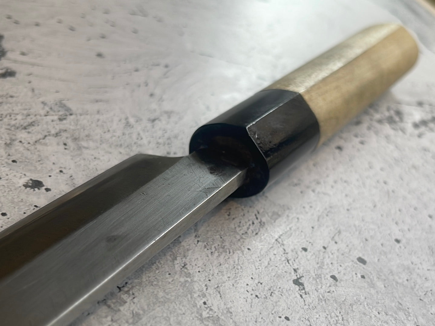 Vintage Japanese Yanagiba Knife 220mm Made in Japan 🇯🇵 Carbon Steel 582