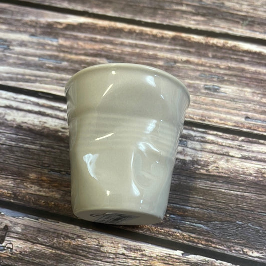 Revol Froissés Espresso Cup 80ml Set of 6 - Taupe