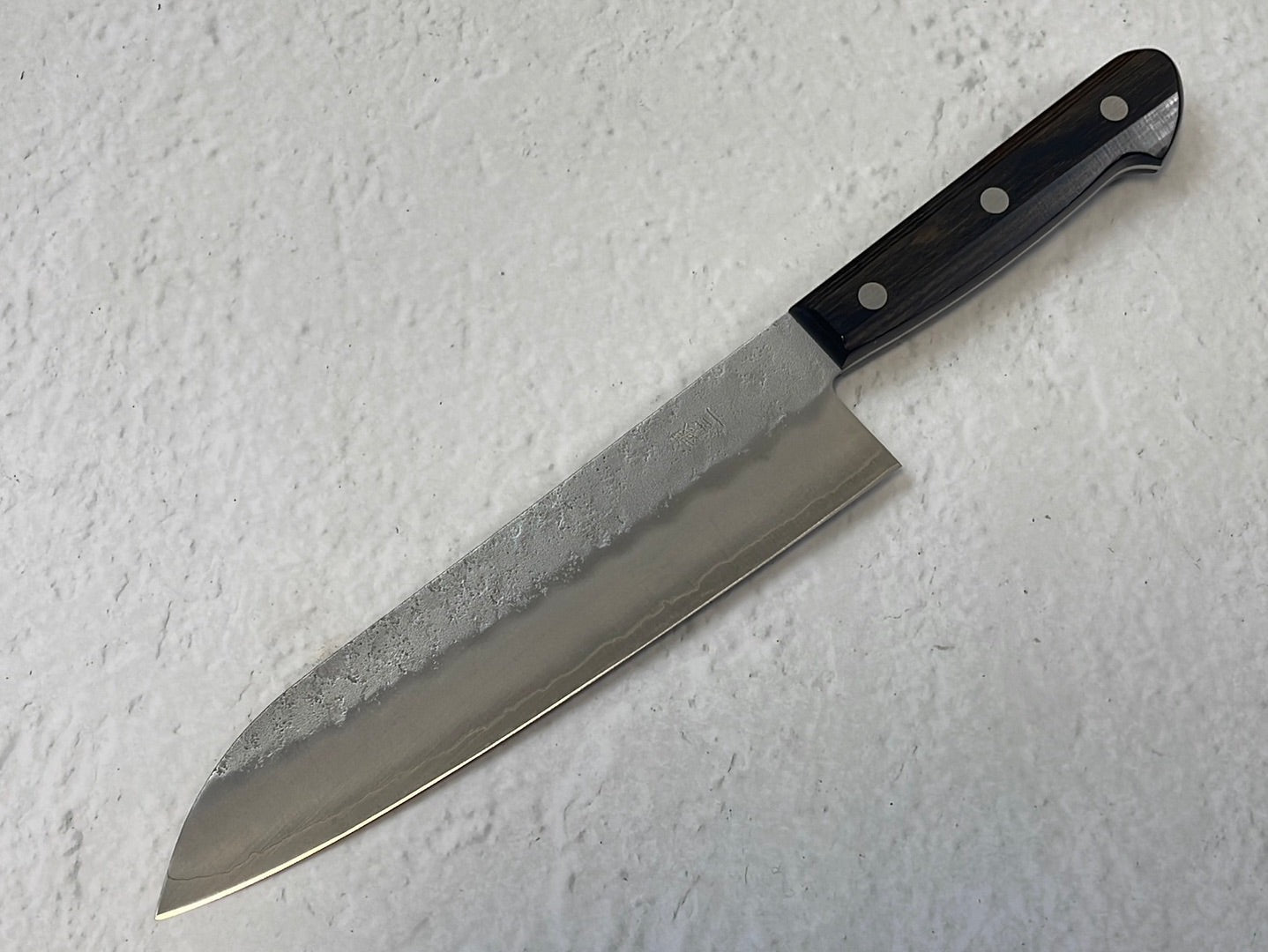 Tsunehisa G3 Nashiji Brown Santoku 180mm - Made in Japan 🇯🇵