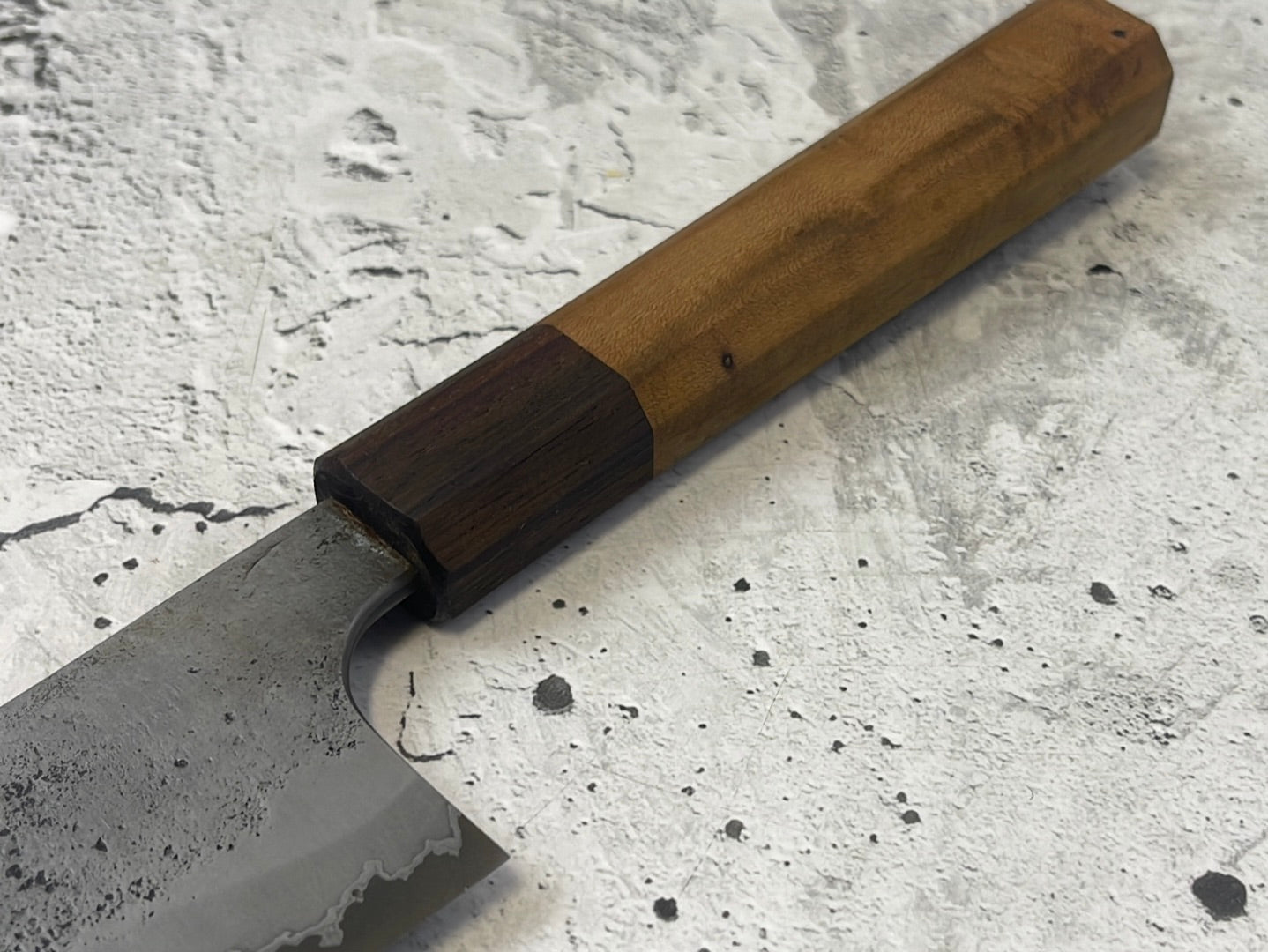 SanMai Santoku 180mm Nashiji Etched, Jatiwood & Rosewood Handle