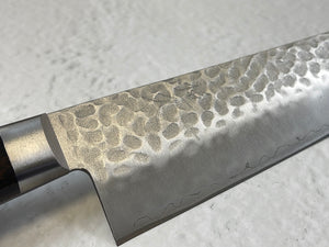 Tsunehisa AUS-8 Tsuchime Santoku Knife 180mm Brown Pakka Wood - Made in Japan 🇯🇵