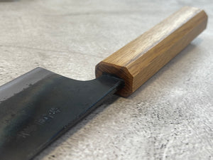 Tsukasa Shiro Kuro 150mm Nakiri - Shirogami Steel - Oak Octagnon Handle