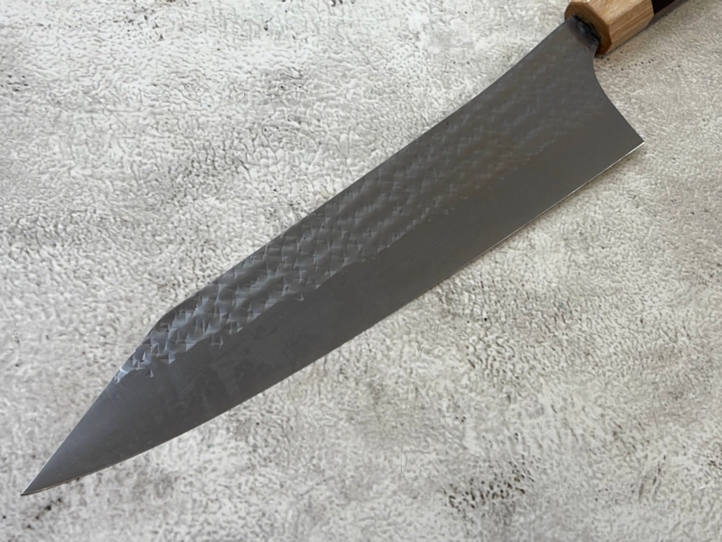 Yu Kurosaki R2(SG2) Hammered SENKO-EI WA RS8H Japanese Gyuto 240mm with Brown-Ring Octagonal Handle